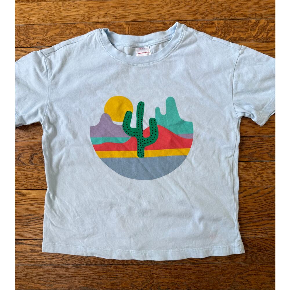 Hanna Andersson Girls' Cactus Graphic Shirt Size 8